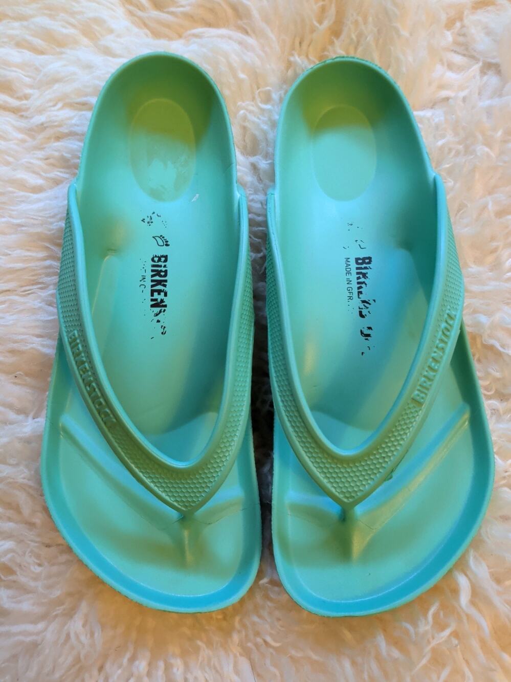 Birkenstock Honolulu EVA Sandal Bold Jade Size 39 US 8 Women's Normal Width